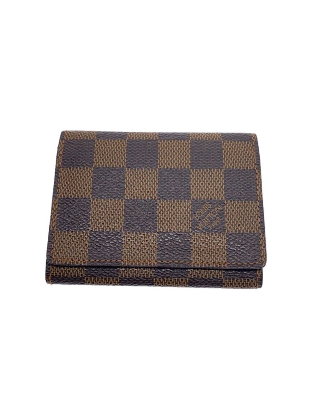 LOUIS VUITTON Envelope Wallet Carte de Visite Damier Ebene Brown